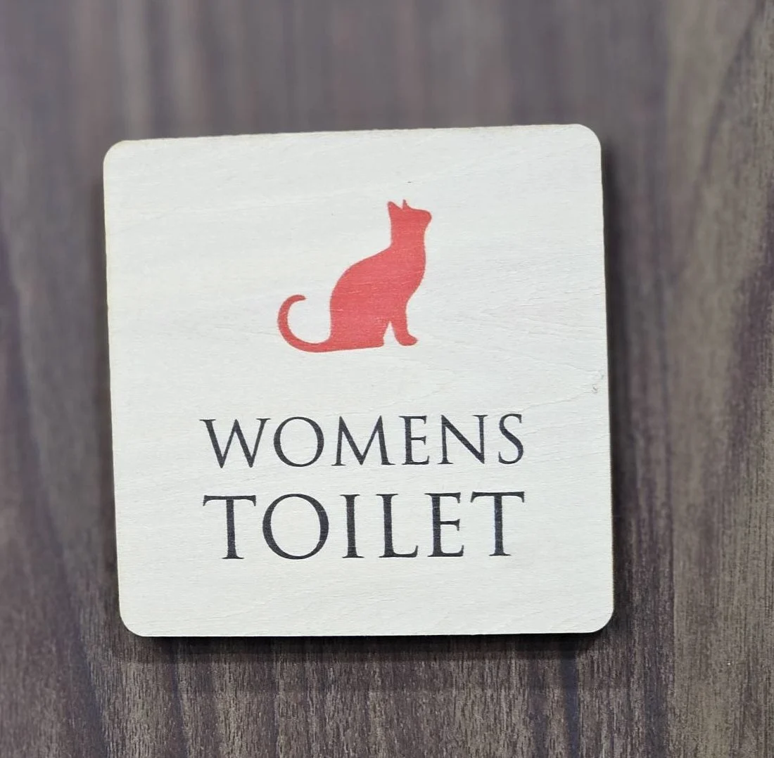 女子トイレの表示